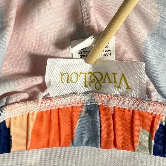 Viv&Lou Colorful Abstract Women's drawstring Pants size L/XL - Picture 6 of 7